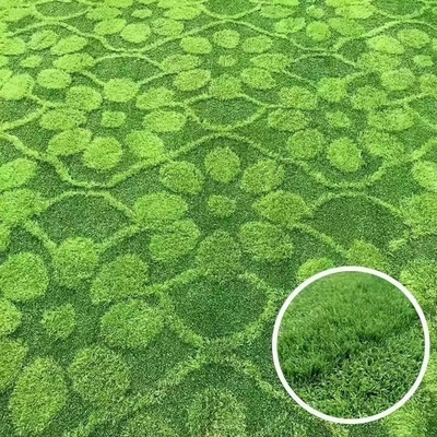 幾何学的な図artficial草、ロゴの草のカーペット